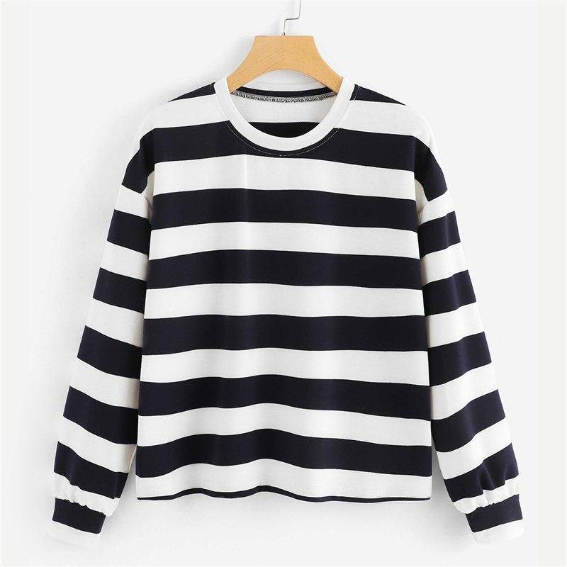 Black And White Striped Sweatshirt – Sothwarm