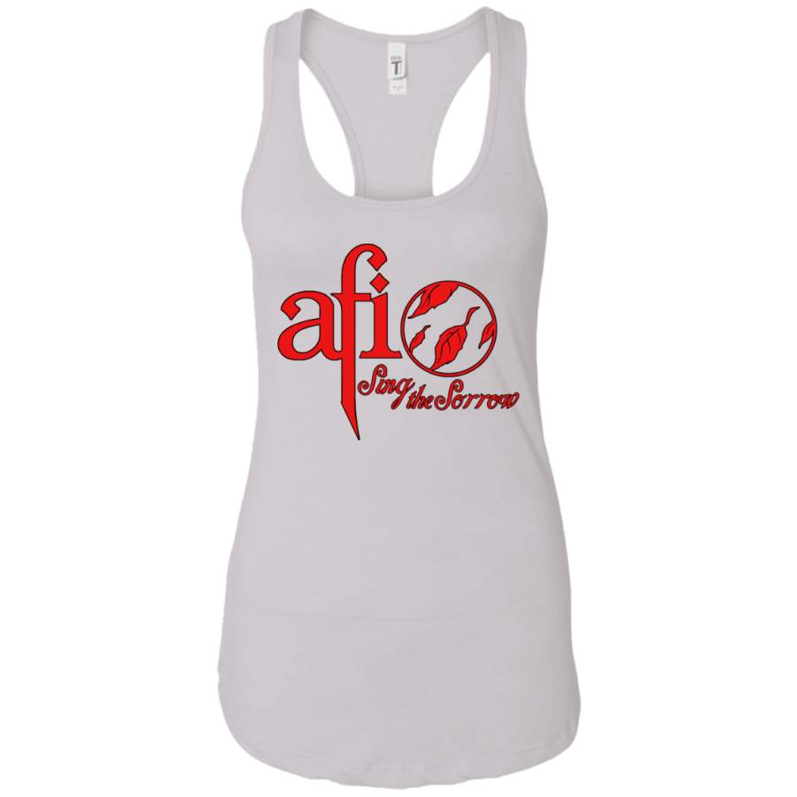 Afi Sing The Sorrow Custom Ladies Racerback Tank