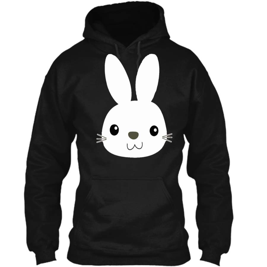 Easter Bunny Cute Face Funny Easter Pascha Holiday T-Shirt Pullover Hoodie 8 oz