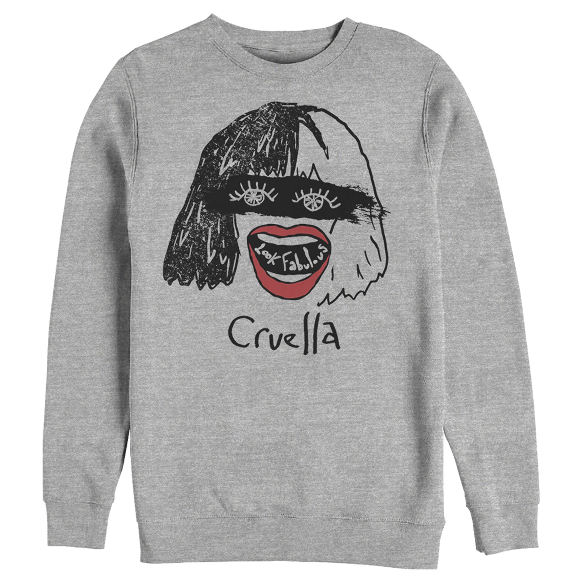 Cruella Men’S Look Fabulous Drawing  Sweatshirt