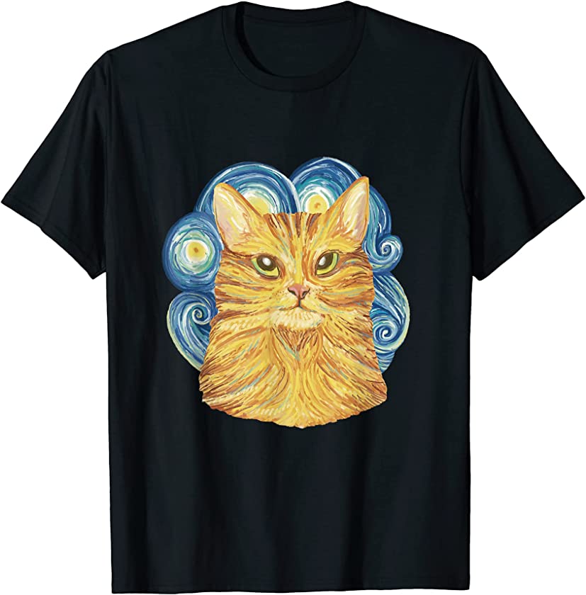 Cute & Lovely Cat Portrait Kitten Artwork | Funny Cat T-Shirt