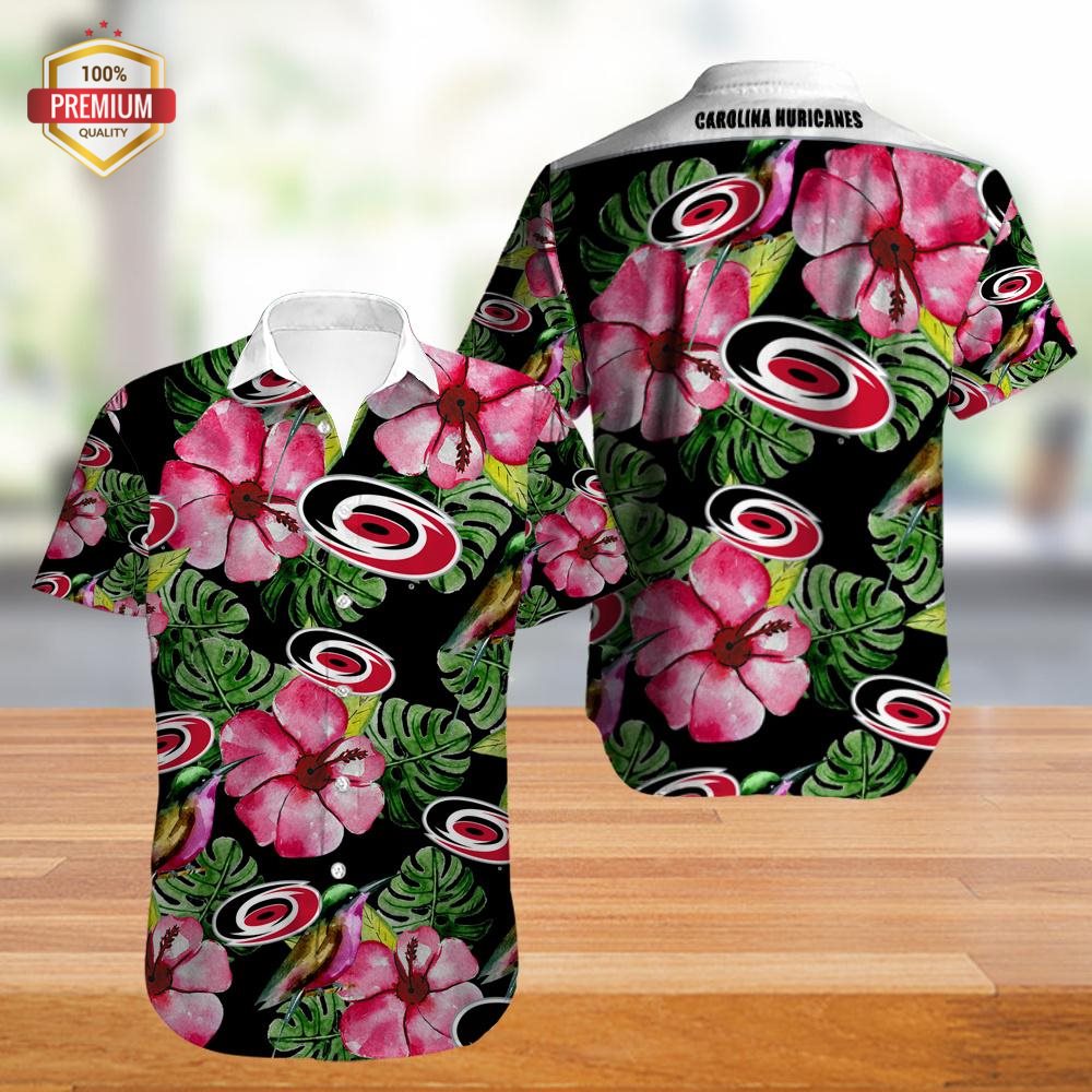 Carolina Hurricanes Hawaiian Shirt, Hawaiian Beach Shirt Short Sleeve