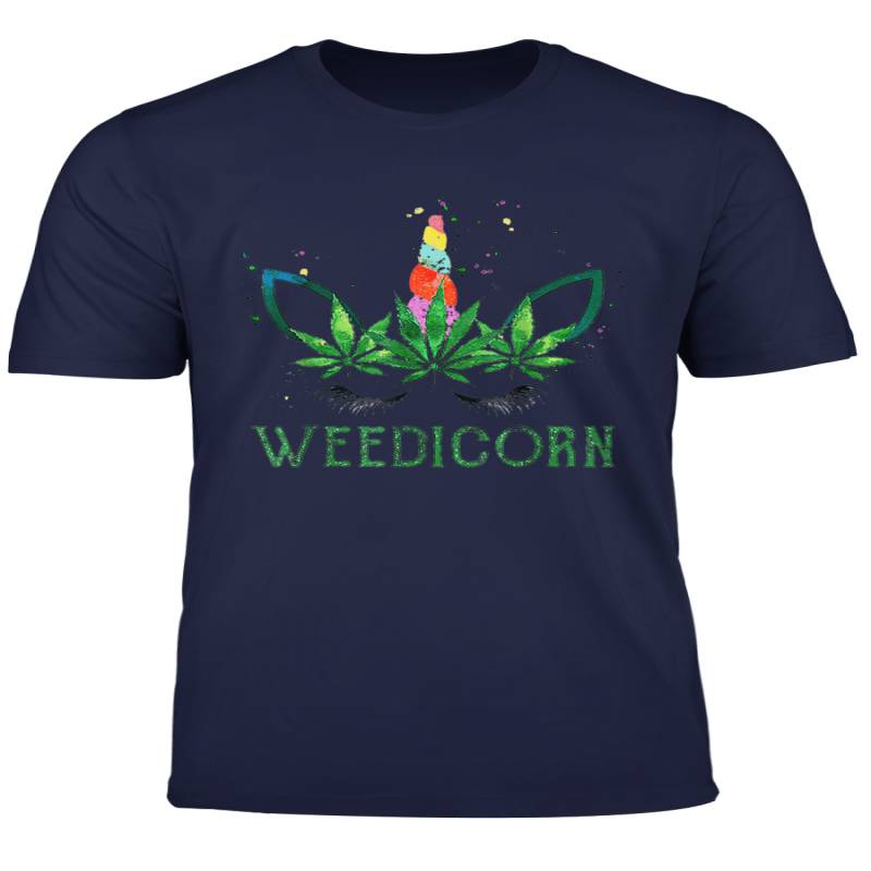 Weedicorn Tshirt Funny Weed Unicorn Lover Tee Shirt Gift