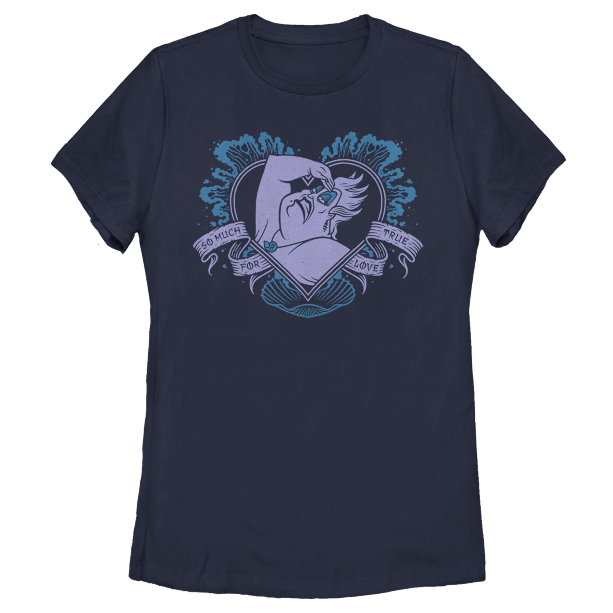 Women’S The Little Mermaid Ursula So Much For True Love Heart T-Shirt