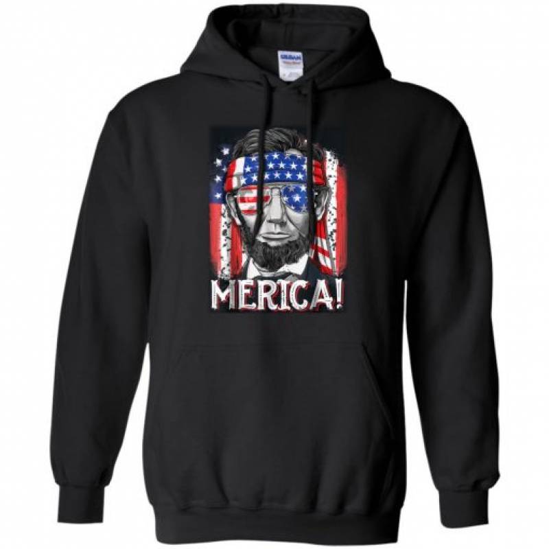 4th of July Lincoln Merica Hoodie