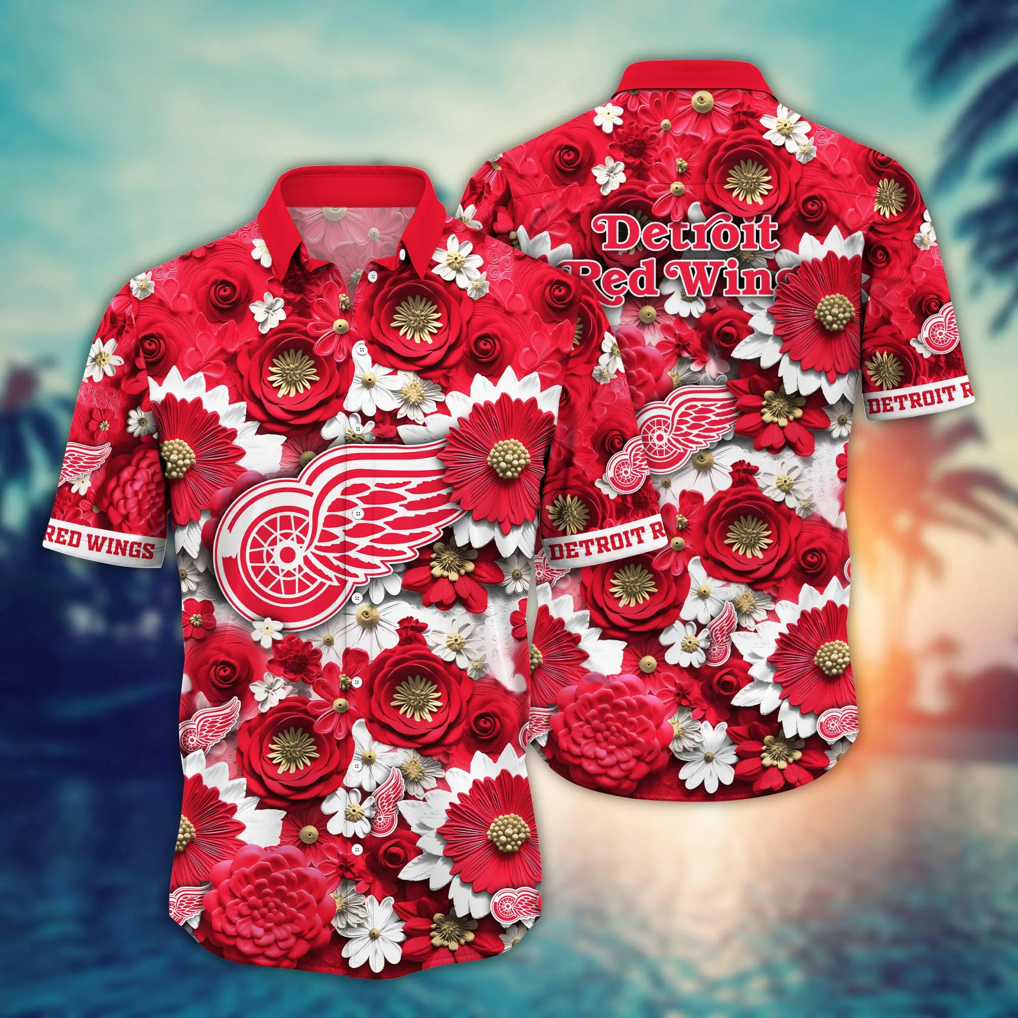 Detroit Red Wings Nhl Hawaiian Shirt Trending For This Summer Customize Shirt Any Team