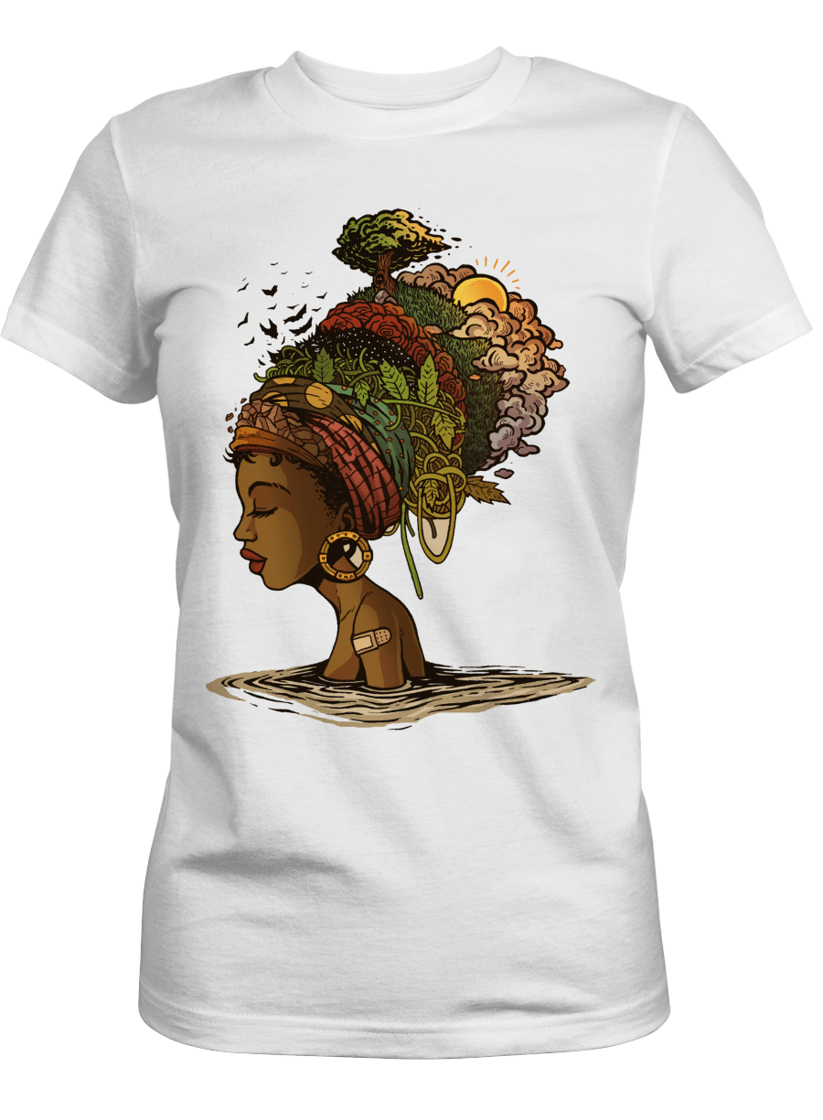 Black Queen Shirt For Black Girl Magic Art Shirt For Black Women Shirt For African American Girl