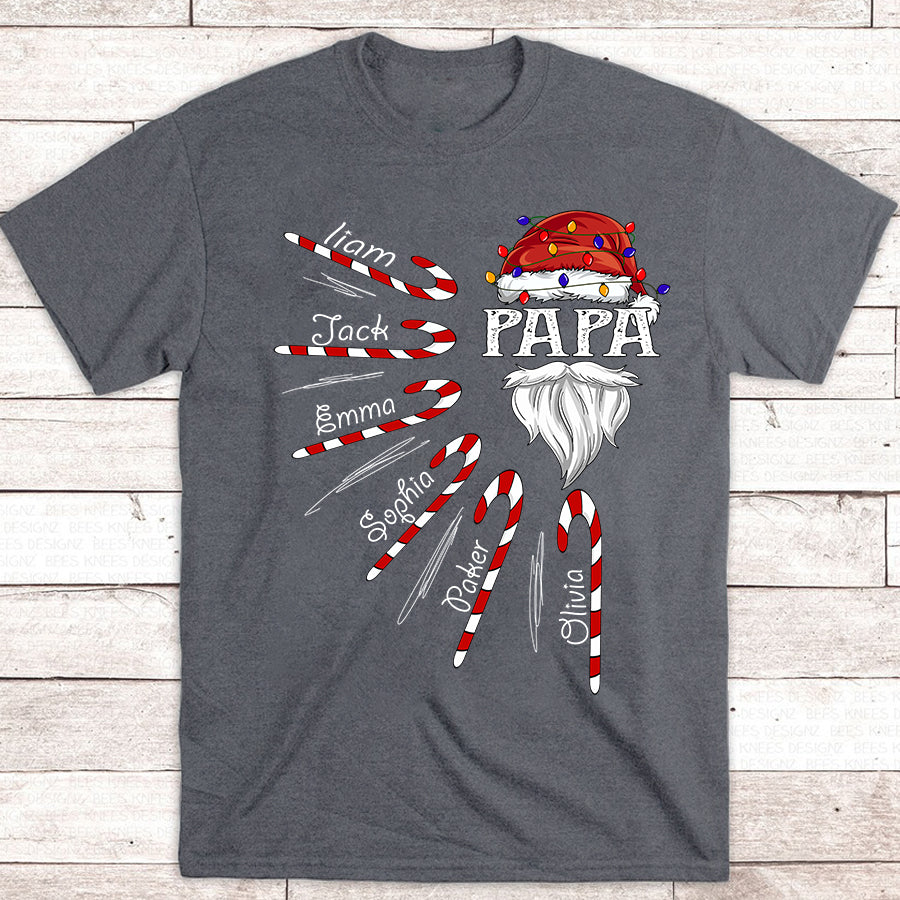 Papa – Candy Christmas | Personalized T-Shirt