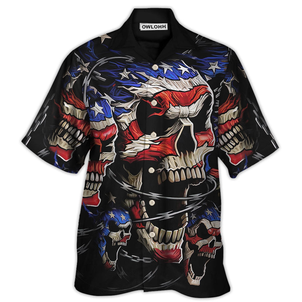 America Skull Love Forever Hawaii Shirt Ha65808