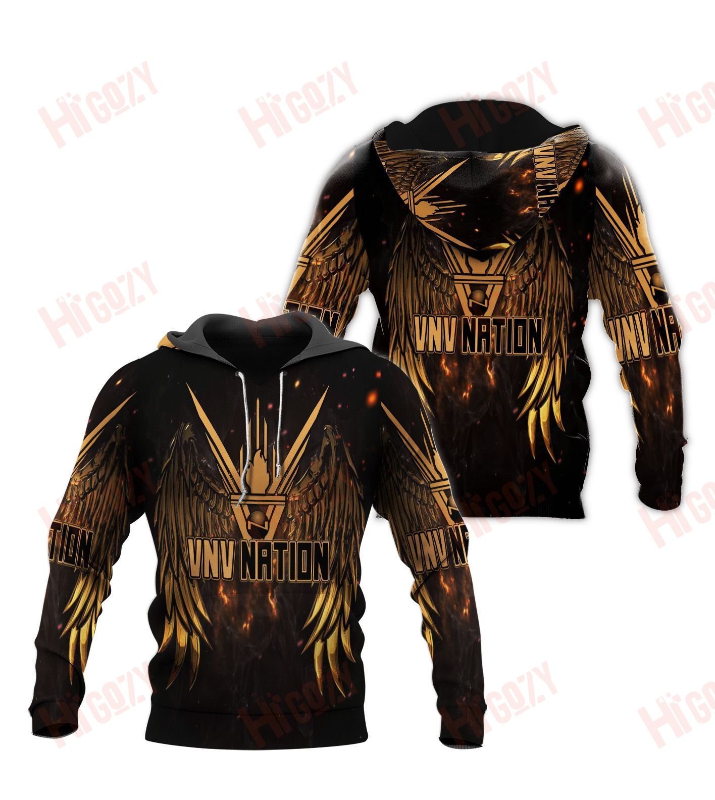 Vnv Nation 3D Hoodies Clothing Store Zip Hoodie Cool Hoodies, Hoodies For Women/ For Men- Nh466