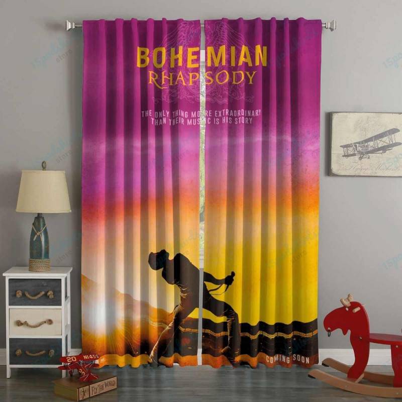 3D Printed Bohemian Rhapsody Style Custom Living Room Curtains