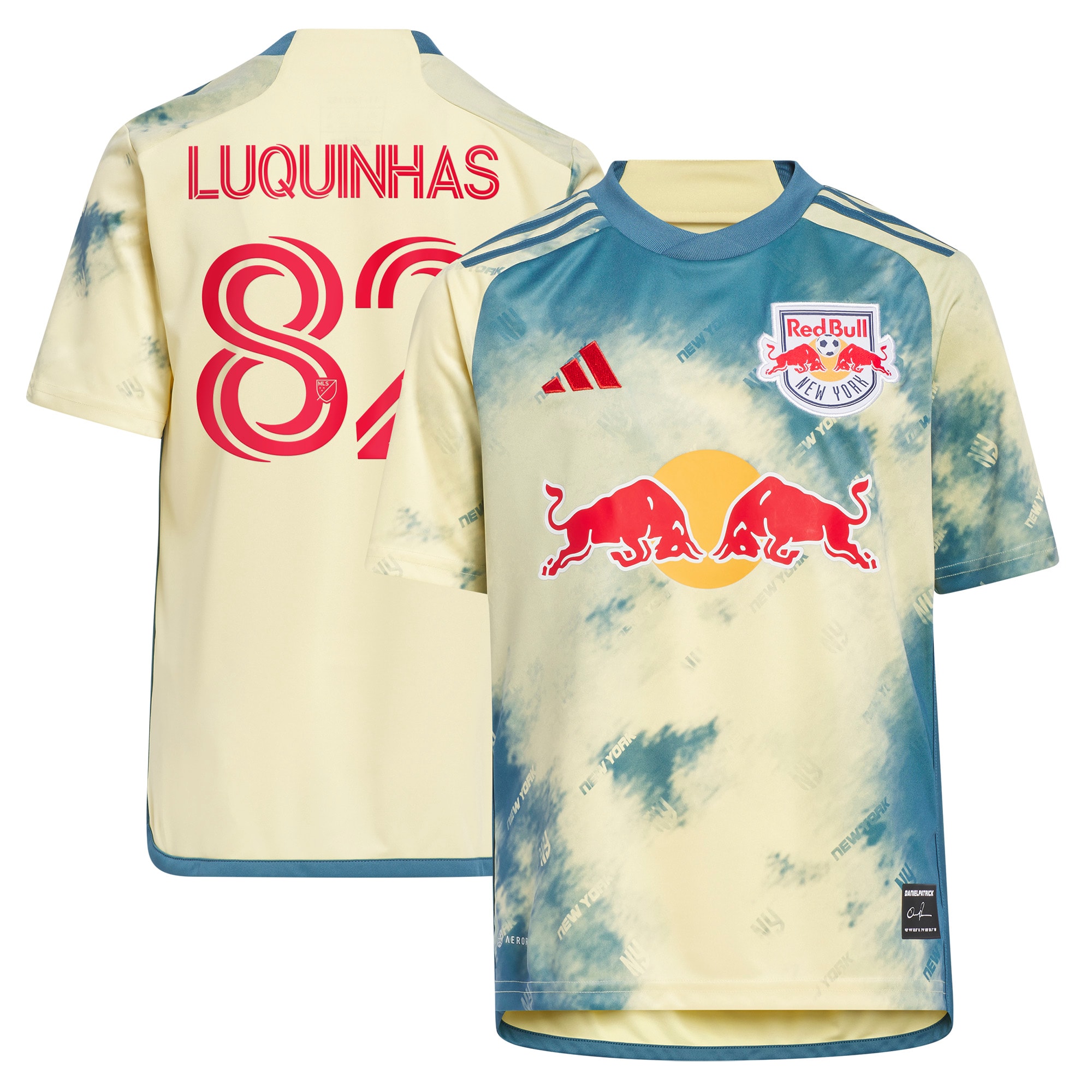 Luquinhas New York Red Bulls Youth 2023 Daniel Patrick Kit Replica Jersey – Yellow