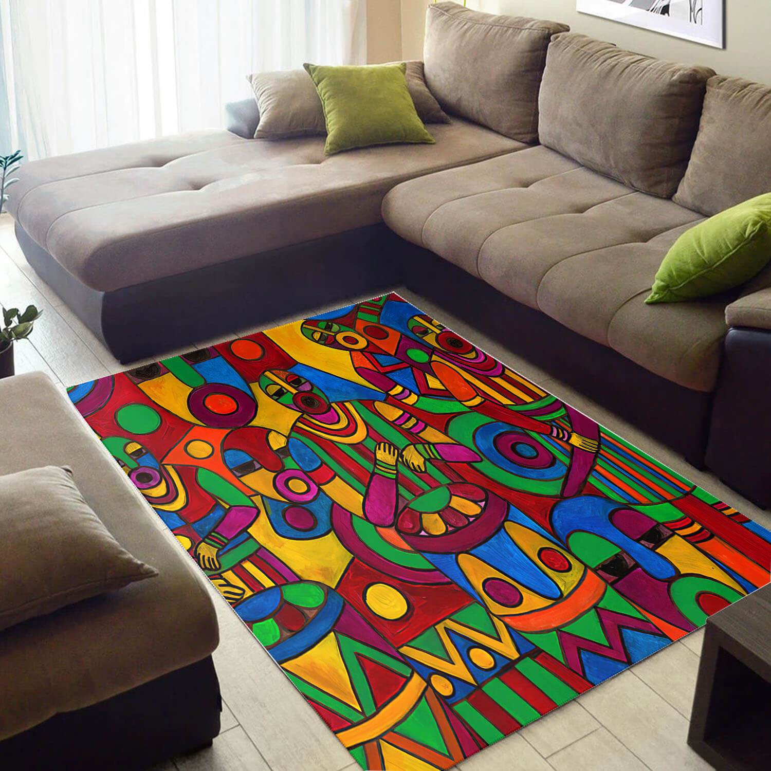 Trendy African Style Rugs Fancy Afro American Melanin Afro Woman African Carpet African Themed Home Decor WBG3961