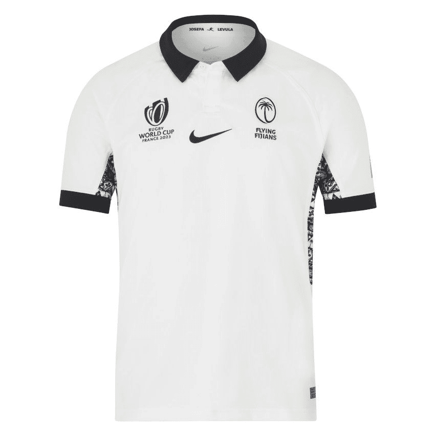 Fiji 2023 Rugby World Cup Home Stadium Jersey - White, Men - Opalve Store