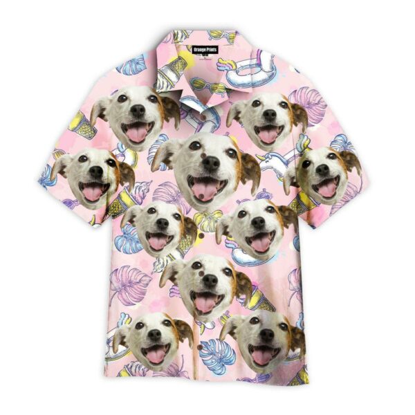 Dog And Summer Unicorn On Pink Hawaii Shirt For Men Women Ha85252