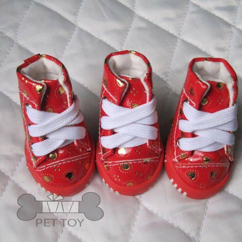 Pet Dog Shoes Cute Heart Puppy Boot Outdoor Casual Mesh Sneakers Teddy Small Dogs Shoes Chihuahua Teddy