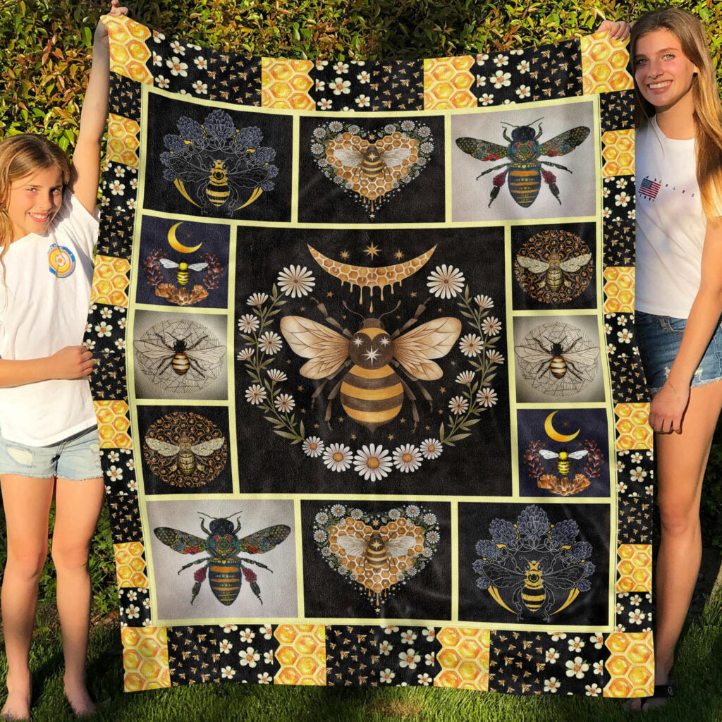 Bee Premium Fleece Blanket