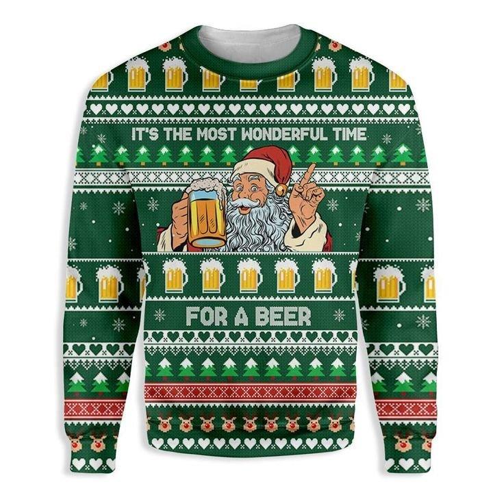 It’S The Most Wonderful Occasion For A Beer Ugly Christmas Sweater | For Men & Women | Adult | Us6320