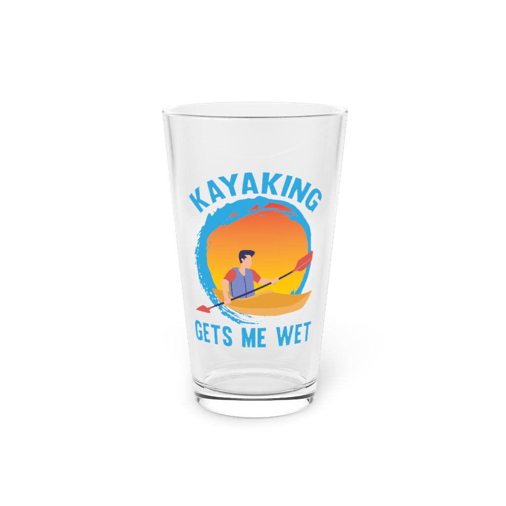 Beer Glass Pint 16Oz Vintage Kayaking Enthusiasts Graphic Saying Tee Shirt Gift Cute Canoeing Lover