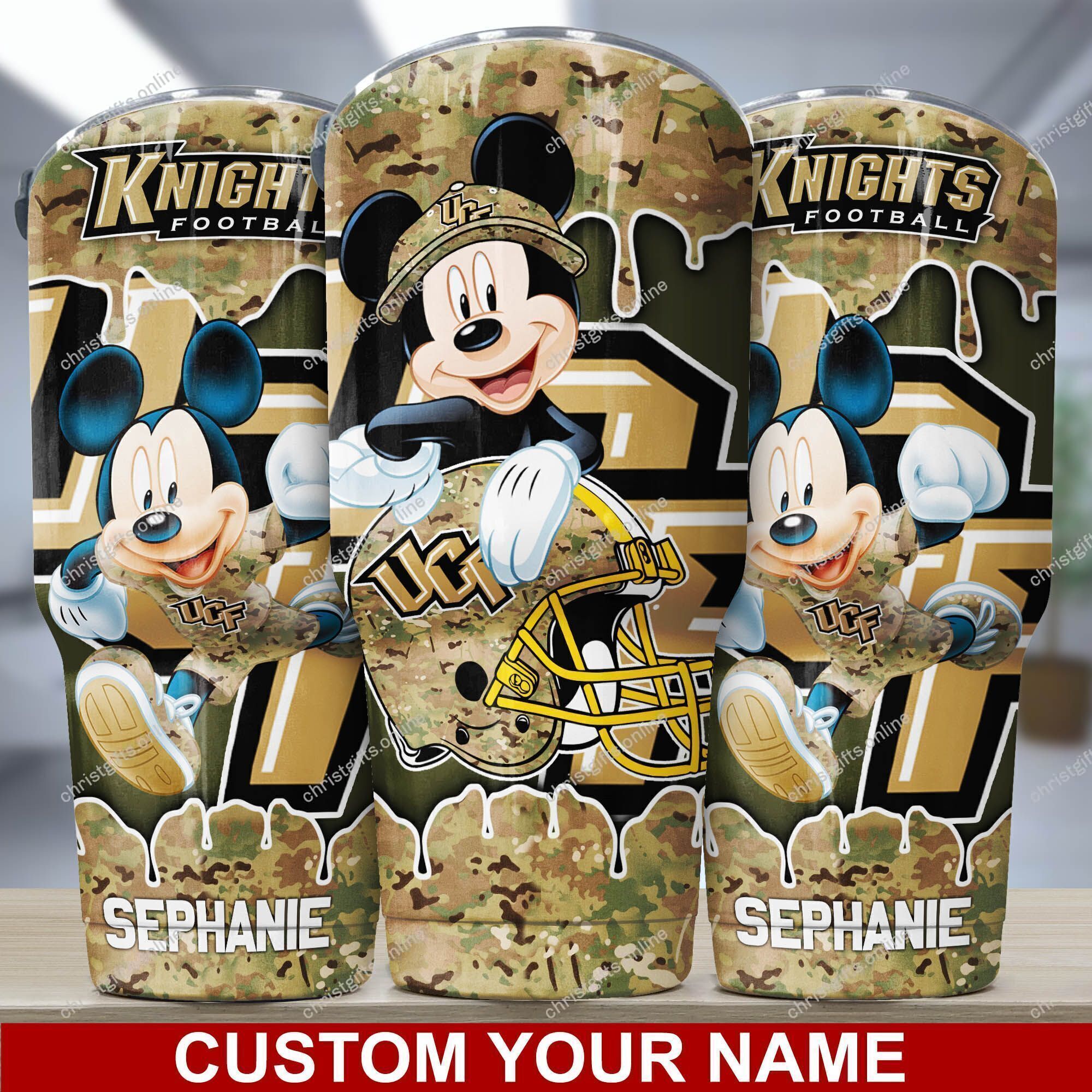 UCF Knights NCAA1-Peronalized Tumbler30 20Oz Mickey Ds1()