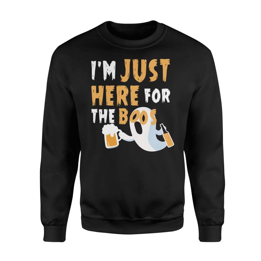 I’m Just Here For The Boos Ghost Halloween 02 Halloween Sweatshirt
