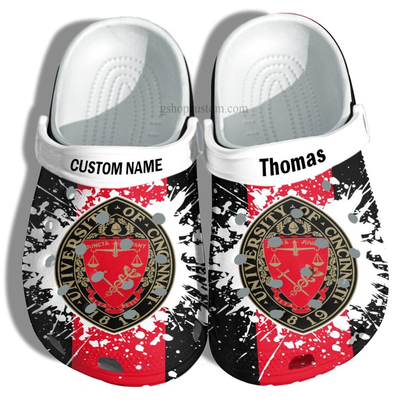 University Of Cincinnati Graduation Gifts Croc Shoes Customize- Admission Gift Shoes