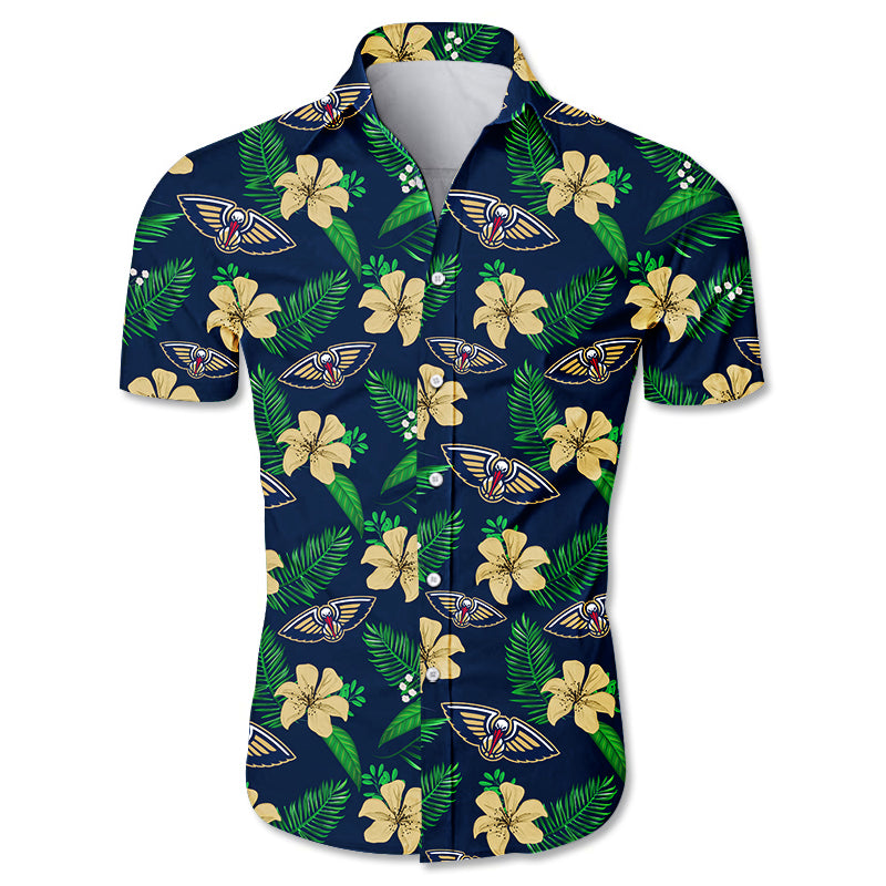 New Orleans Pelicans Hawaii Shirt Small Flowers Ha39609