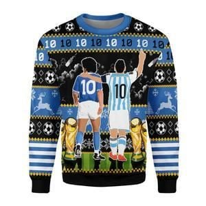 Two Football Legends Ugly Christmas Sweater