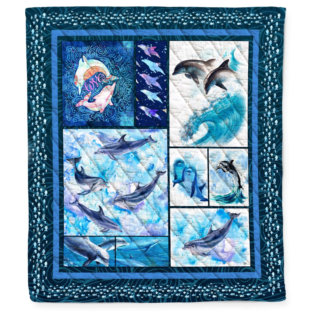 Dolphin Lover Quilt Blanket