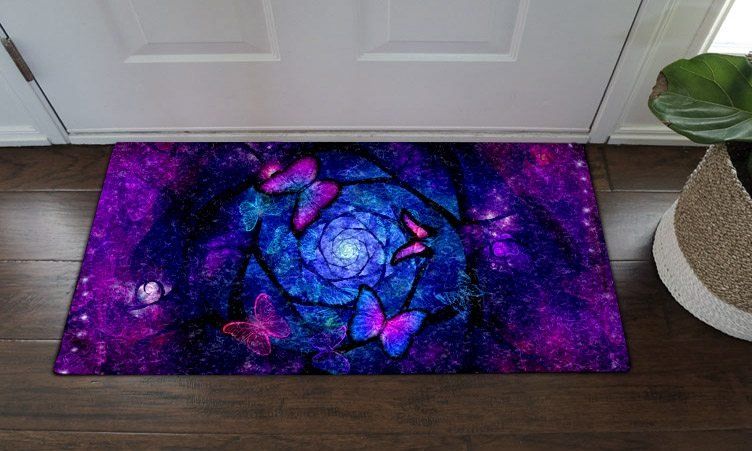 Butterfly Violet HN22100029D Doormat