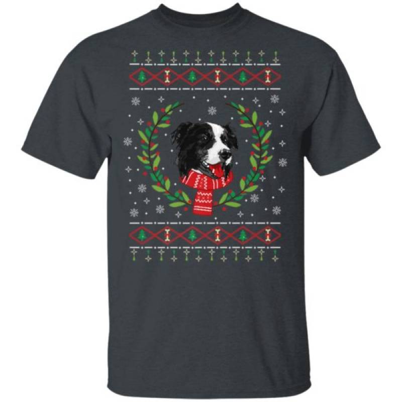 Border Collie Jumper Ugly Christmas Sweatshirt Ls Hoodie