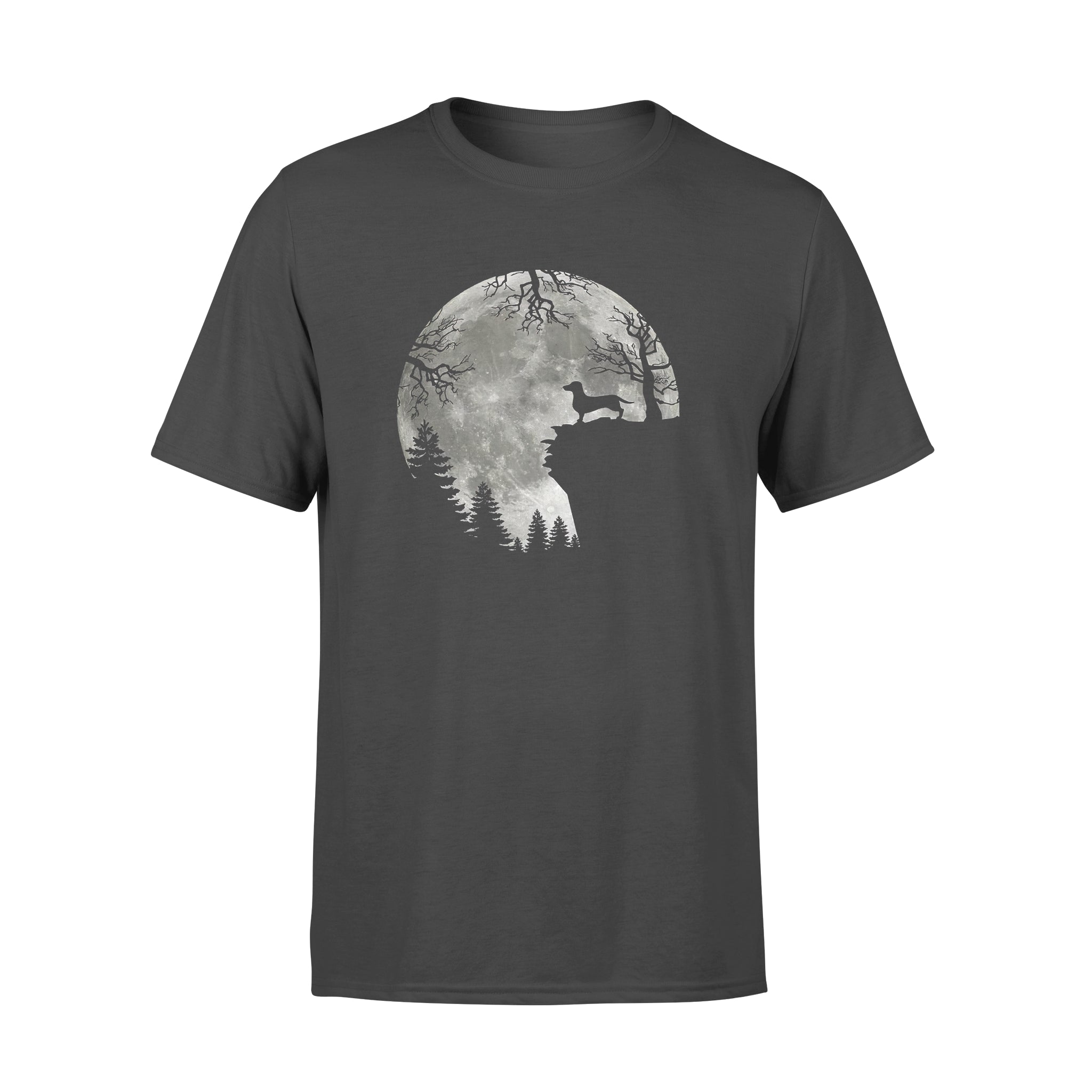 Moon Dachshund Forest – Premium T-shirt