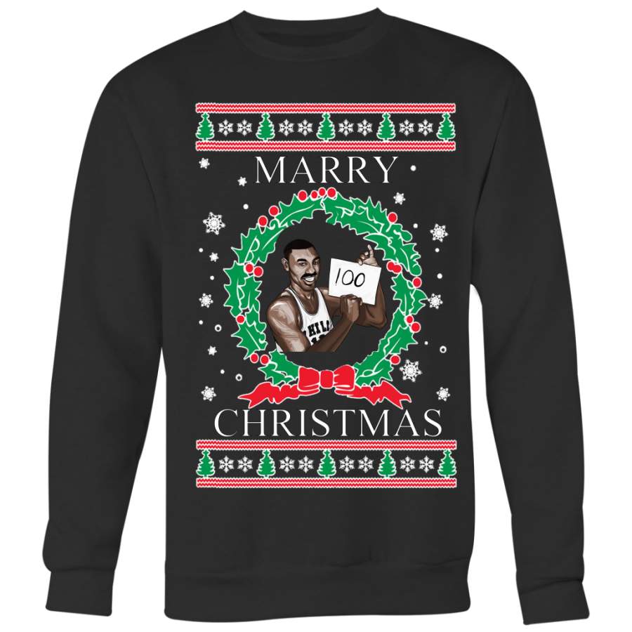 Wilt Chamberlain 100 Points Ugly Christmas Sweater