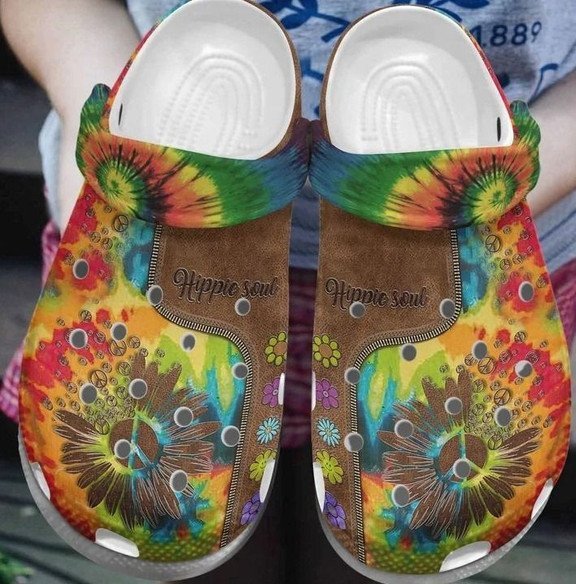 Hippie Soul Custom Name Clog Shoes#Kv