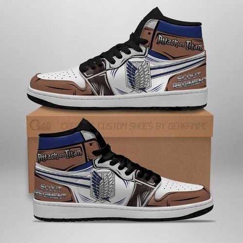 Scout Regiment Jordan Attack On Titan Anime Shoes Sport Sneakers Air Jordan High Sneakers Sport Sneakers