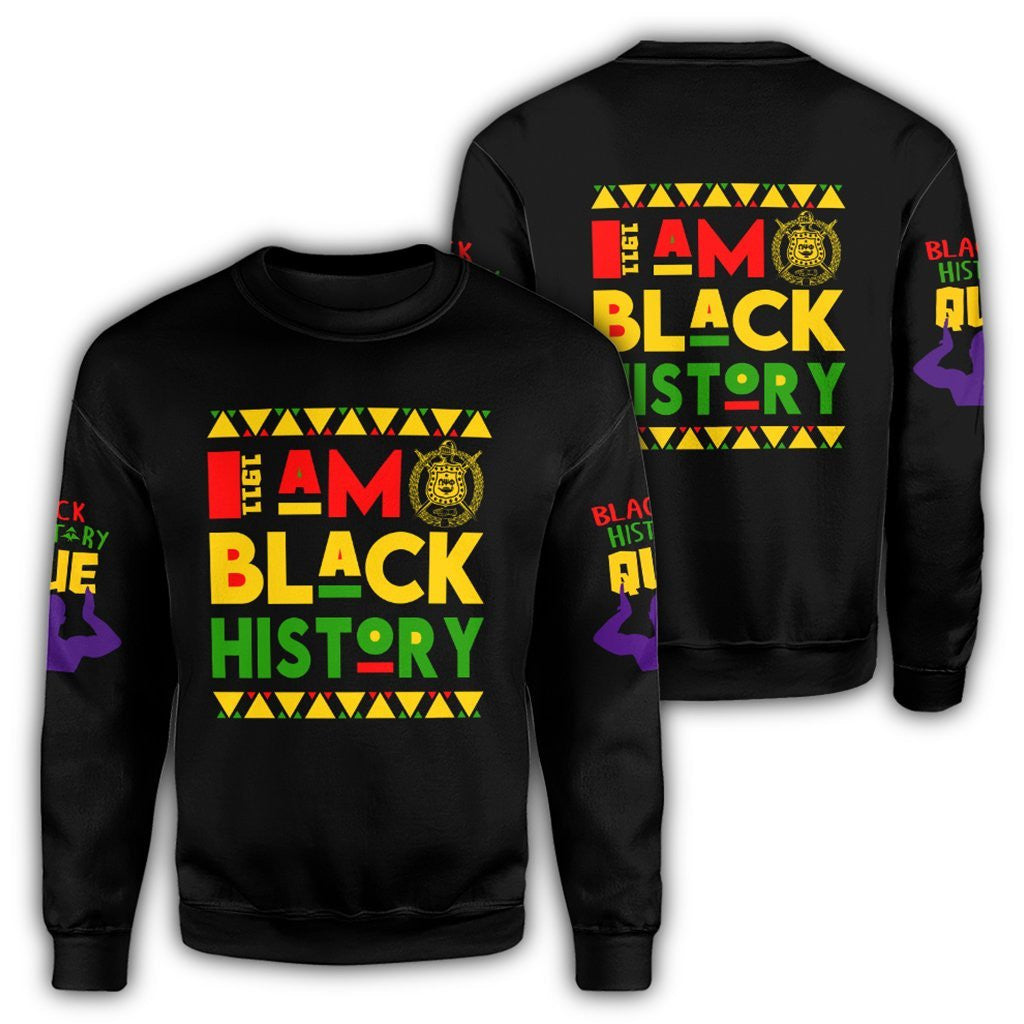 Fraternity Sweatshirt – Black History Omega Psi Phi Sweatshirt