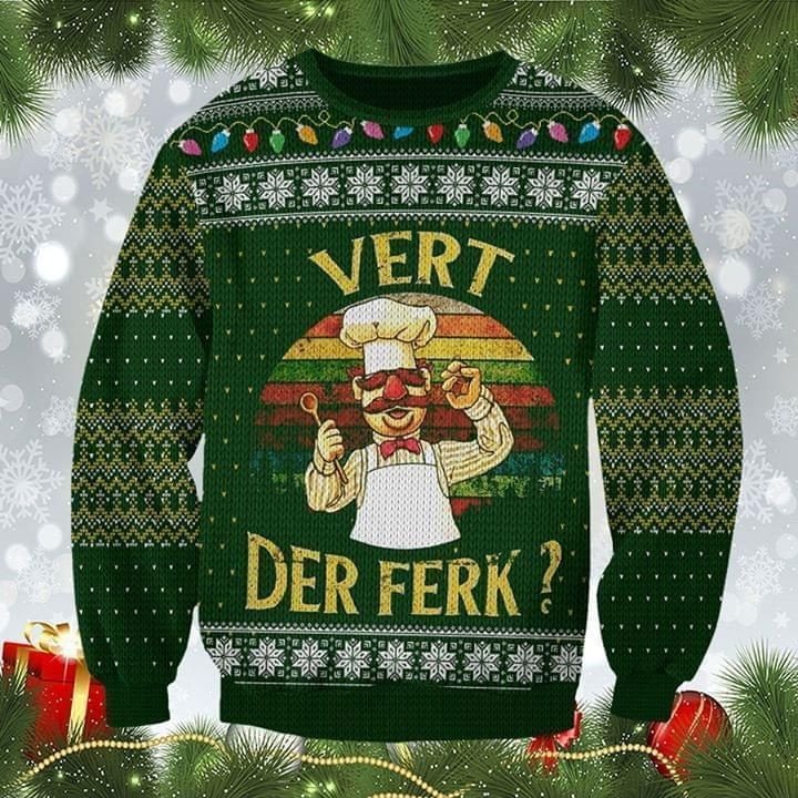 Vert Der Ferk Ugly Christmas 3D T Shirt Hoodie Sweater