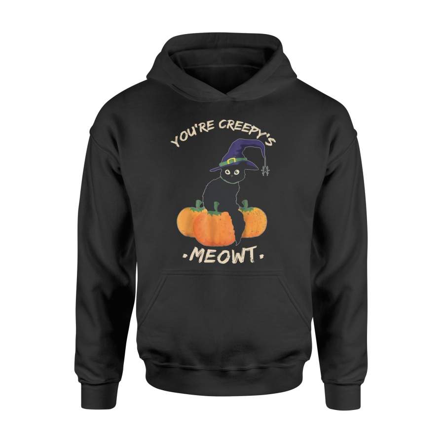 You’re Creepy’s Meowt Halloween Cute Cat Pumpkin Halloween Hoodie