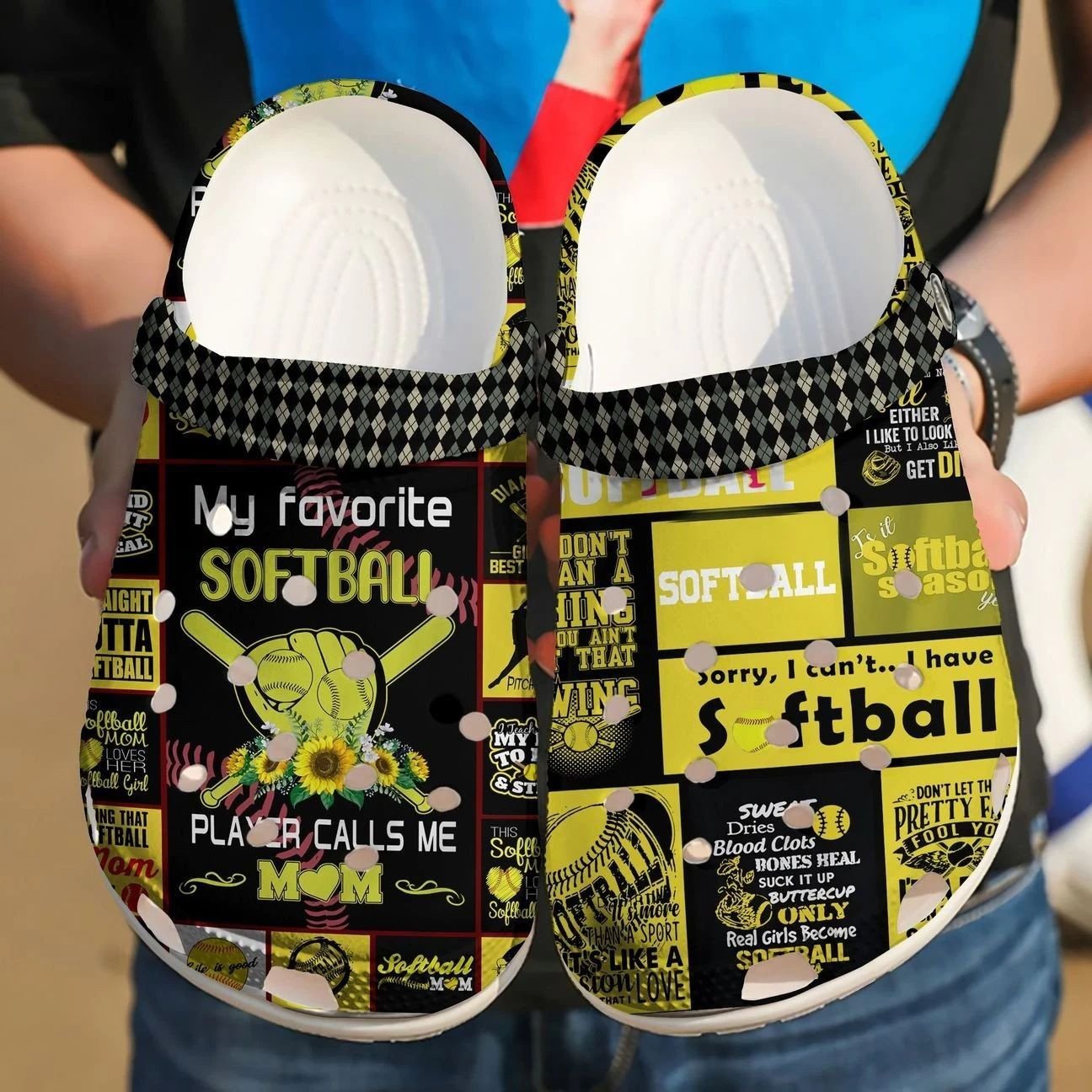 Personalized Clogs Softball,  Fashion Style Print 3D Softball Lover V3 For Women, Men, Kid