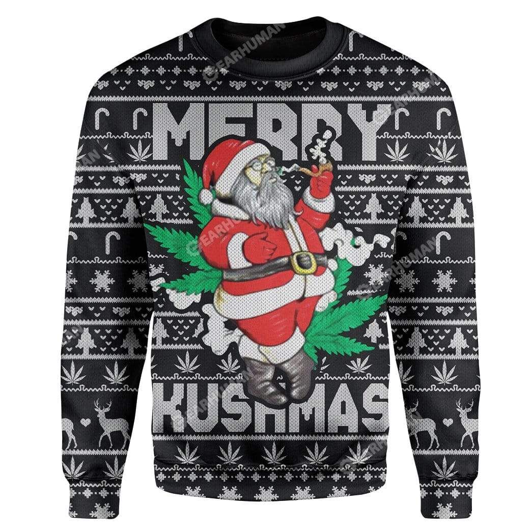 Ugly Christmas Santa Custom Hoodie Apparel