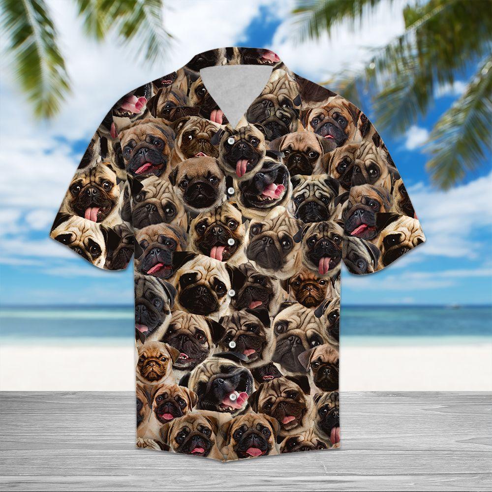 Pug Awesome Hawaii Shirt For Men Women Adult Ha90147