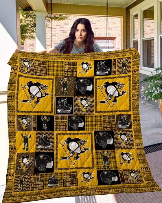 Pittsburgh Penguins 3D Quilt Blanket, Fleece Blanket