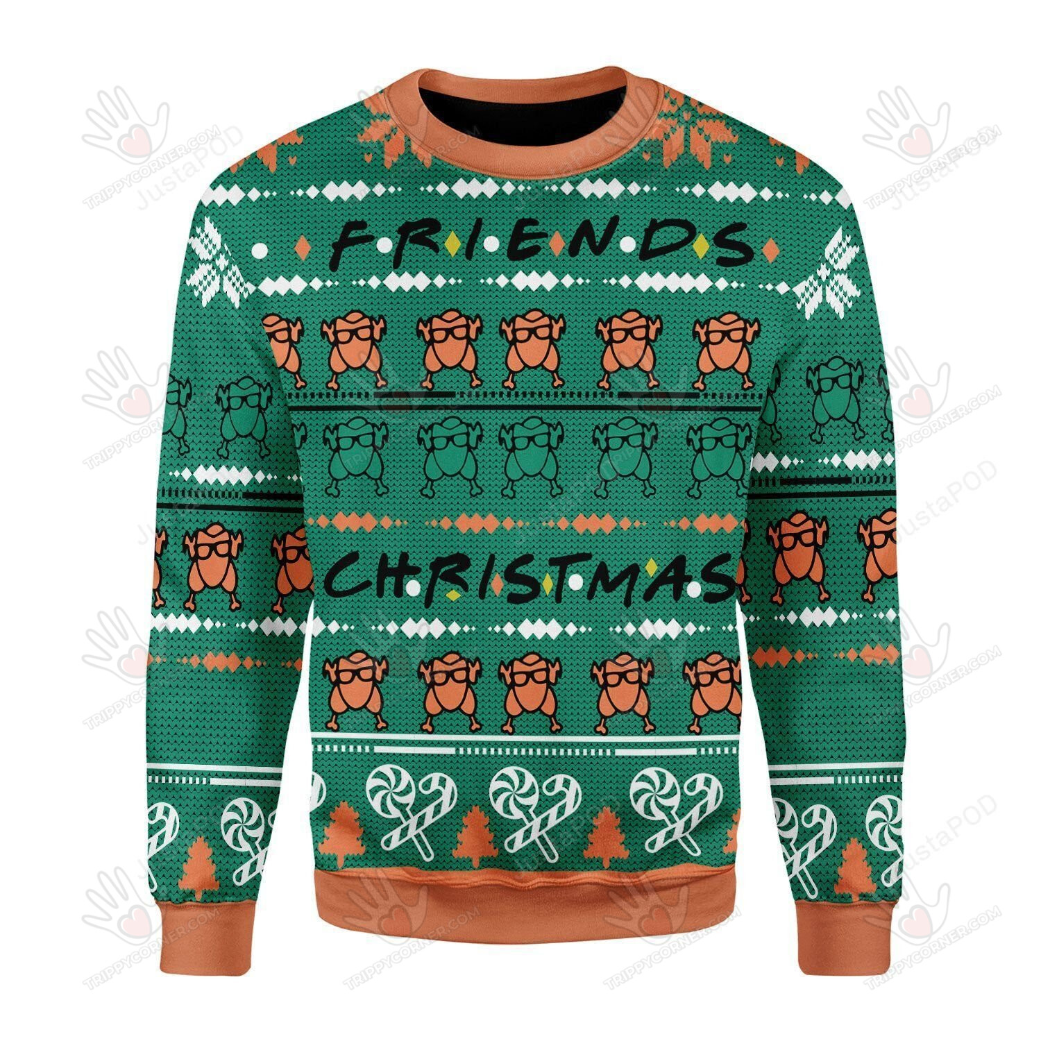 Turkey Christmas Ugly Christmas Sweater, All Over Print Sweatshirt, Ugly… Ugly Sweater Christmas Gift