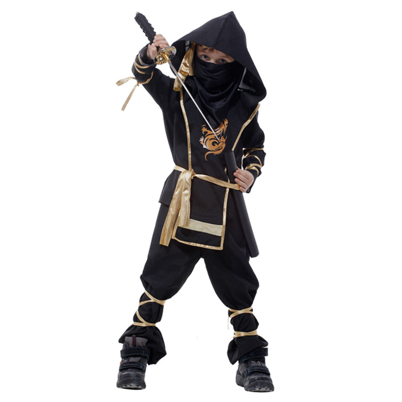 Umorden Halloween Dragon Ninja Costume Men Boys Warrior Swordsman Cosplay for Adult Kids Fancy Carnival Party Clothes alx