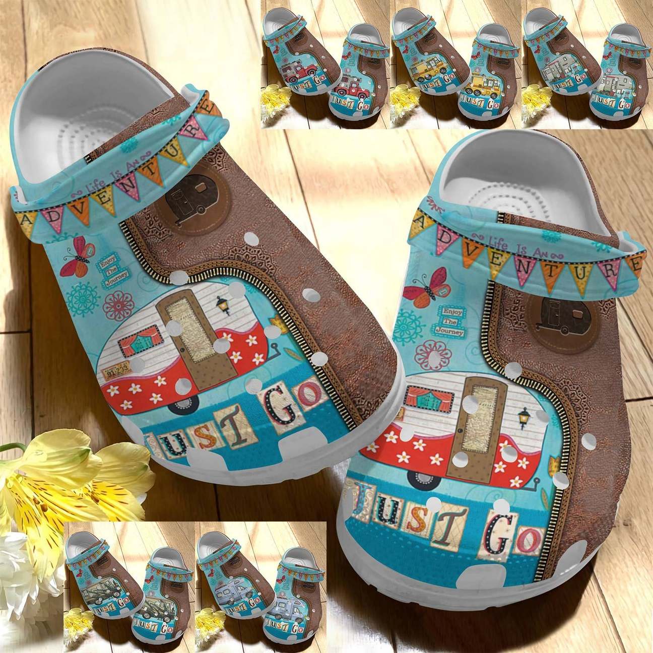 Camping Personalized Clog, Custom Name, Text Camp More Worry Less, Fashion Style For Women, Men, Kid, Print 3D