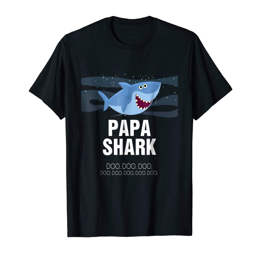 Beautiful Papa Shark Doo Doo Doo Doo Doo Doo Doo Doo S For Men and Women T-Shirt, Quotes T Shirt, Funny t shirt