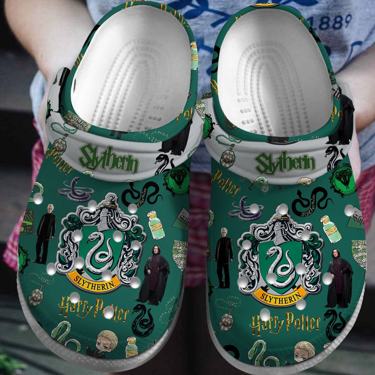 Harry Potter Slytherin Movie Crocss Clogs For Men Women And Kid Tr1805119362-1