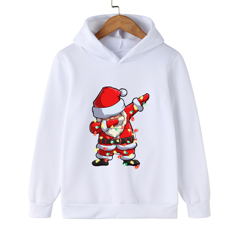 Christmas DAB Santa Kids Hoodies Clothing Cartoon Children’s Sweatshirts Clothes Long Sleeves Merry Christmas Boys Girls Hoodies alx