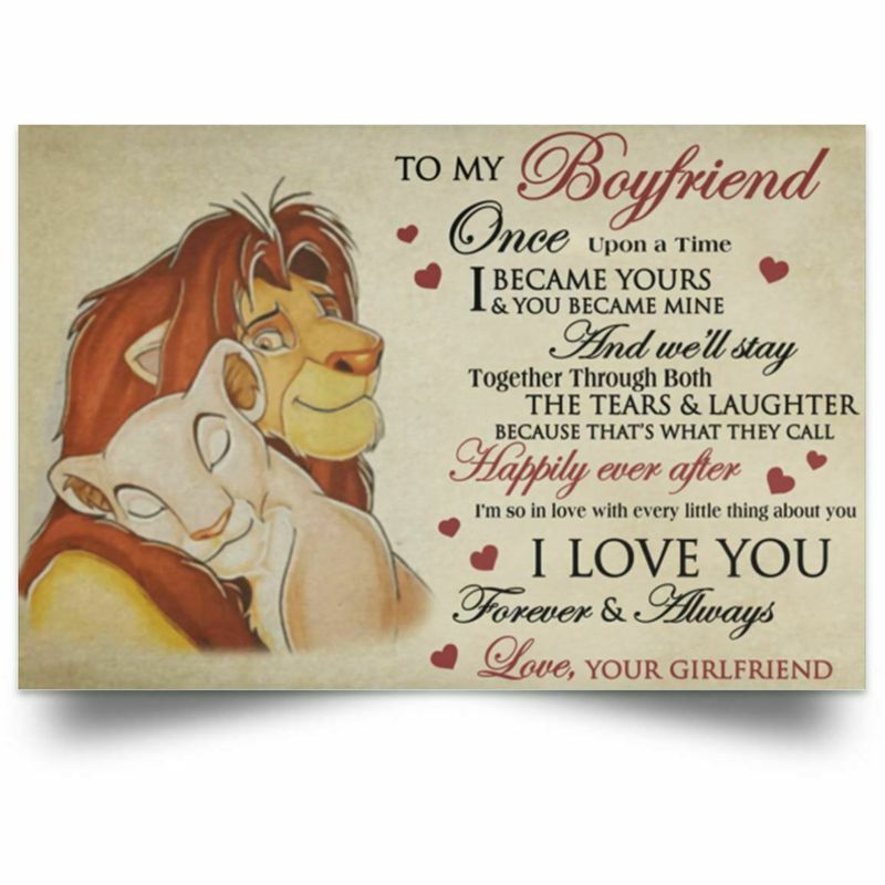 The Lion To Boyf poster canvas