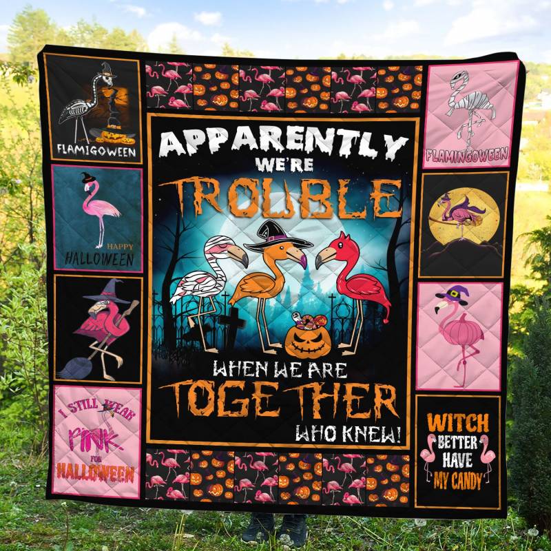 Flamingo Halloween D0508 – Quilt Blanket